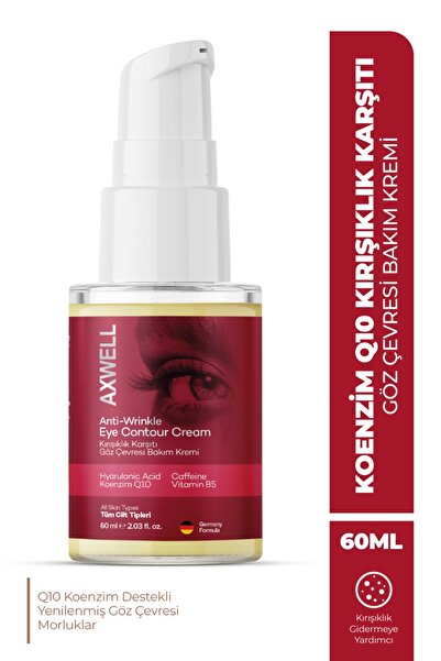 AXWELL Koenzim Q10, Hyarulonic Acid, Caffeine Destekli Kırışıklık Karşıtı Nem...