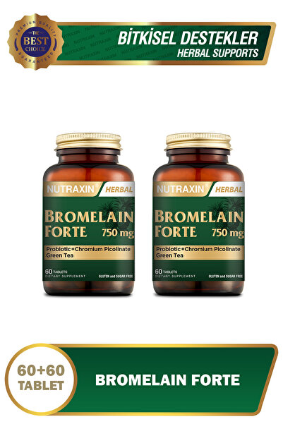 Nutraxin Bromelain Forte 60 Tablet 2 Adet