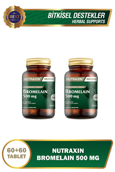 Nutraxin Bromelain 60 Tablet X 2 Adet
