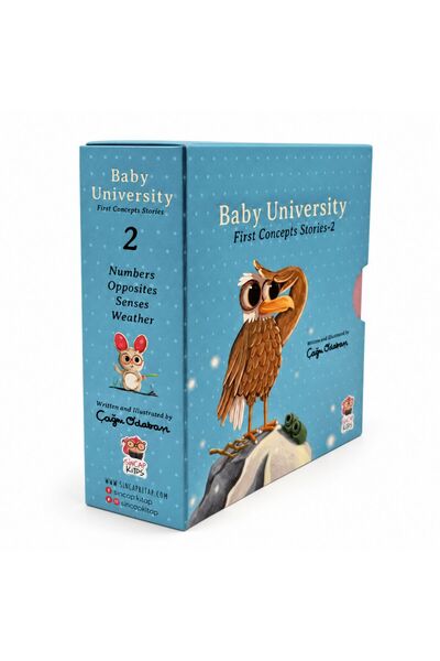 Sincap Kitap Baby University First Concepts Stories 2 (4 Book)