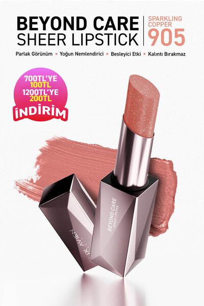 Alix Avien Beyond Care Sheer Lipstick 905 - Sparkling Copper - Yoğun Nemlendi...