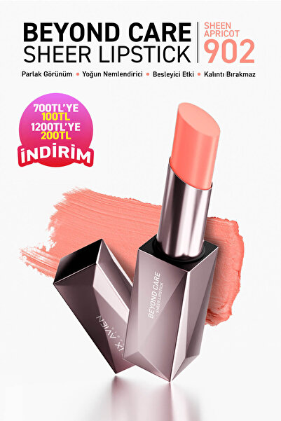 Alix Avien Beyond Care Sheer Lipstick 902 - Sheen Apricot - Yoğun Nemledirici...