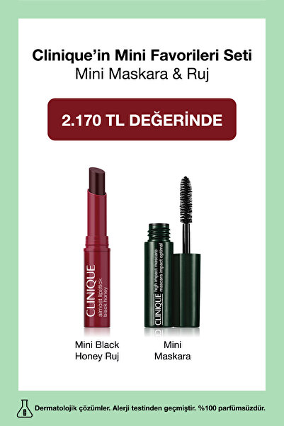 Clinique Mini Favorileri Seti | Mini Almost Lipstick Black Honey Ruj 1.2gr + ...