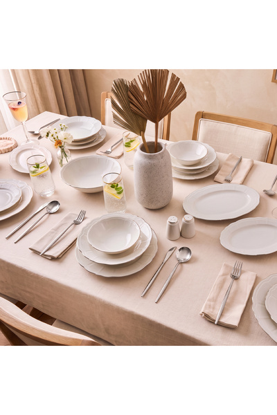 Aryıldız Tiffany Platin 30 Parça 6 Kişilik Yemek Takımı