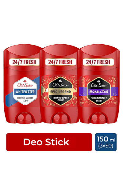 Old Spice Erkek Deodorant Stick Seti : Whitewater 50ml, Epic Legend 50 ml, Ro...