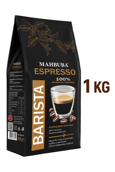 Mahbuba %100 Arabica Barista Espresso Çekirdek Kahve 1kg