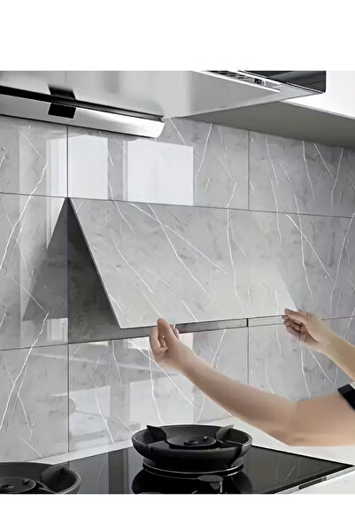 Renkli Duvarlar Kendinden Yapışkanlı Gri Duvar Paneli Zemin Göstermez Ev Banyo Wc Duvar Kağıdı 30x60cm 1 Adet Tx-058