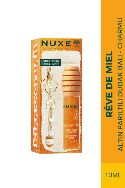 Nuxe Reve de Miel Besleyici Onarıcı Parıltılı Dudak Balı (Peluş Charmlı)