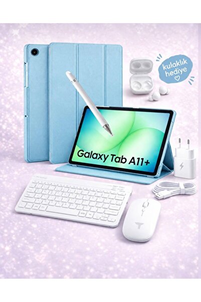 Samsung Galaxy Tab A9 Plus 8gb 256gb Tablet Kalem Kılıf Başlık cam Klavye Mou...