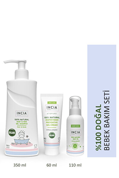 Incia %100 Doğal Bebek Günlük Çözüm Seti