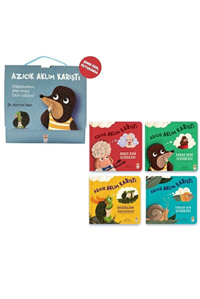 Sincap Kitap Azıcık Aklım Karıştı 4'lü Çocuk Kitabı Seti Kaygı Yönetimi ve Gü...
