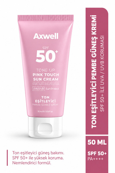 AXWELL Pink Touch Anında Ton Eşitleyici Onarıcı Nemlendirici Pembe Yüz Güneş ...