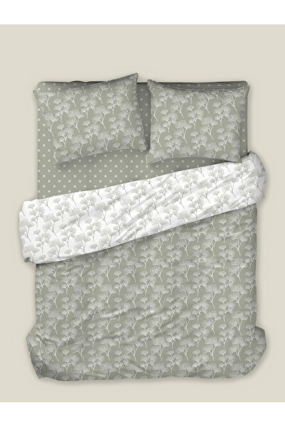 English Home Gingko duvet cover set 160x220 cm gray