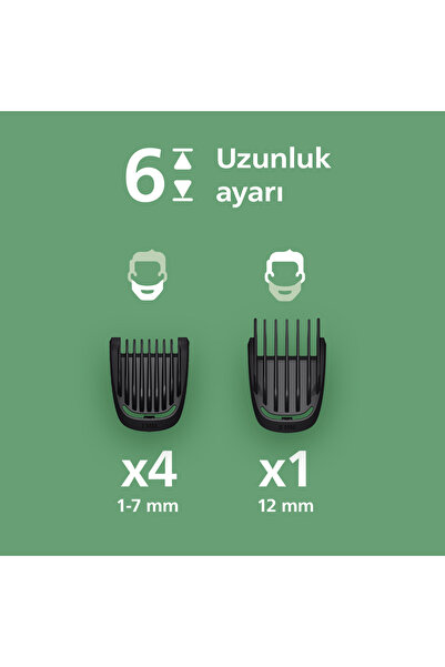 Philips 3000 Serisi 7 in 1, Erkek Bakım Seti, Yüz&Saç Tıraş Makinesi, Cilt Dostu Bıçaklar, MG3920/15