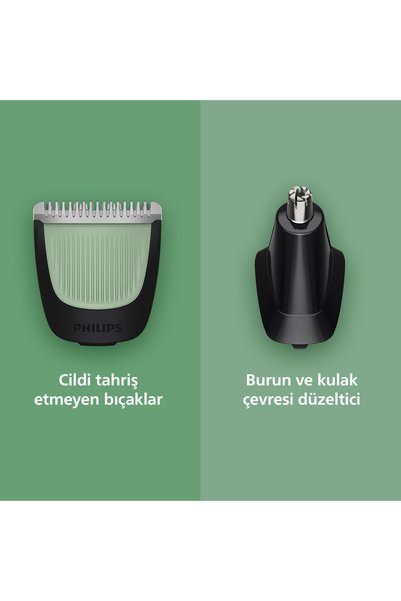 Philips 3000 Serisi 6 in 1, Erkek Bakım Seti, Yüz&Saç Tıraş Makinesi, Cilt Dostu Bıçaklar, MG3915/15