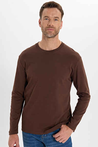 Tudors Unisex Relax Fit Άνετη εφαρμογή 100% βαμβακερό μακρυμάνικο μπλουζάκι μ...