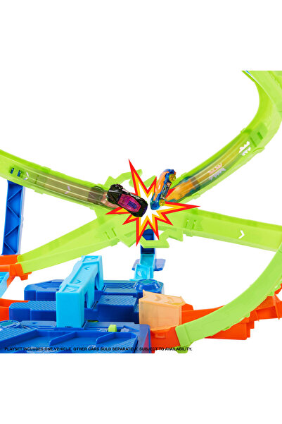 HOT WHEELS ® Akrobasi Pistleri™ Hiperküre Turbo Çarpışma Pisti JMG48