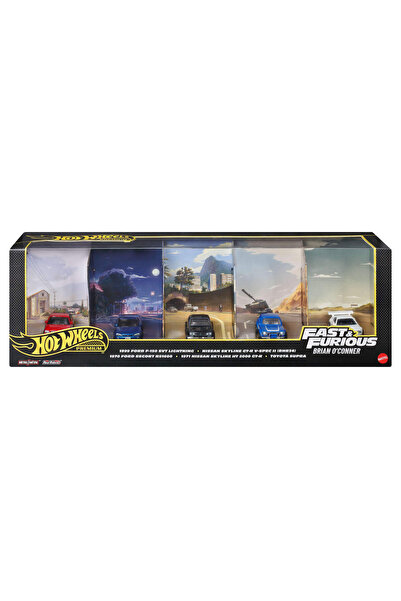 HOT WHEELS Premium Fast & Furious paketi, 5 adet 1:64 ölçekli metal oyuncak a...