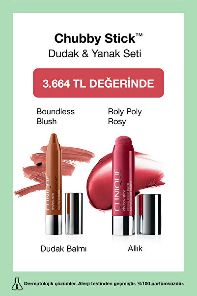 Clinique Tombul Dudak ve Yanak Seti |   Sınırsız Allık ve Roly Posy Rosy