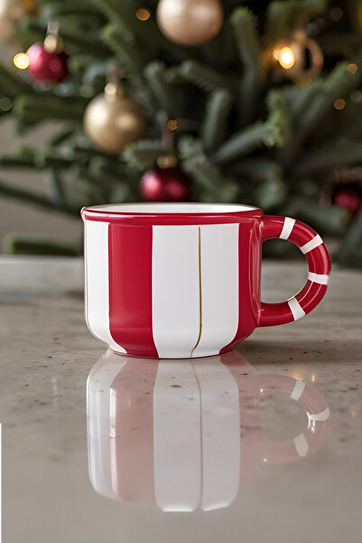 Karaca New Year Yılbaşı Candy Stripe Kupa 570 Ml