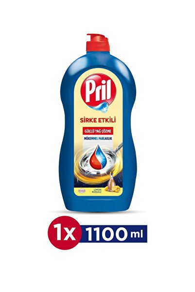 Pril Sirke Gücüyle Özel Seri Bulaşık Deterjanı 1100 ml – Parlak ve Hijyenik S...