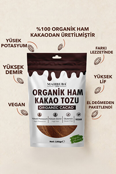 Mahbuba Organik Ham Kakao Tozu 140gr