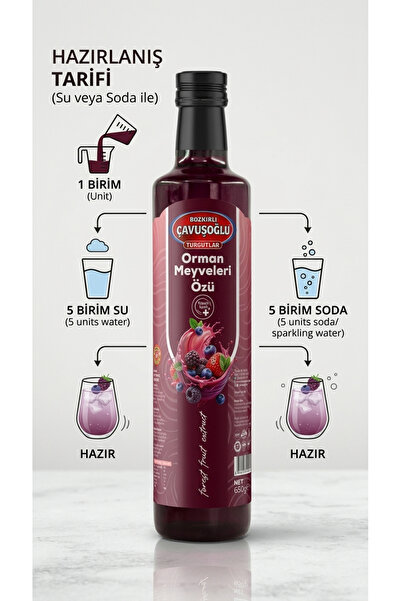 Bozkırlı Çavuşoğlu Orman Meyveleri Özü 650g