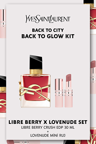 Yves Saint Laurent Libre Berry Crush EDP 30ML & Lovenude Mini Ruj Parfüm Seti...