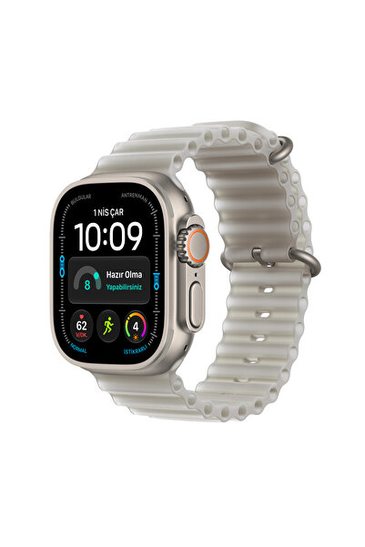 Apple Watch Ultra 4 GPS + Cellular 49mm Natürel Titanyum Kasa ve Buzlu Gri Oc...