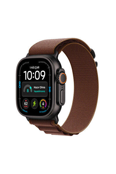 Apple Watch Ultra 4 GPS + Cellular 49mm Siyah Titanyum Kasa ve Burgonya Alpin...
