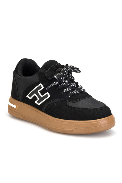 DARK SEER Kids Ds Opera Black Tan Children's Sneaker Daily Sports Lace-Up Shoes