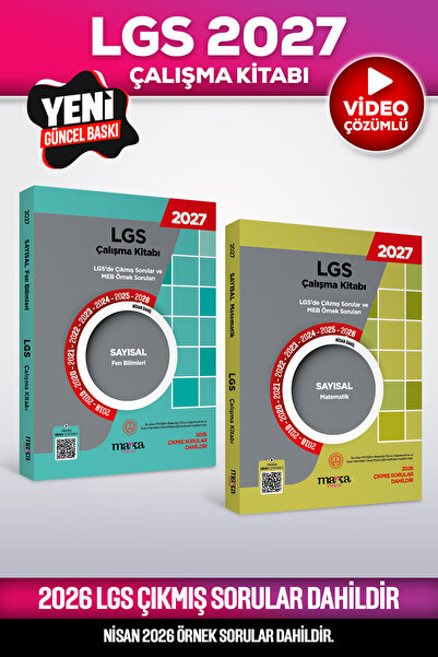 Marka Yayınları 2027 Nisan Güncel 8. Sınıf LGS Çıkmış ve MEB Örnek Sorular SA...