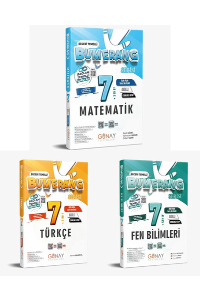 Günay Yayınları GÜNAY YAYINCILIK 7. SINIF BUMERANG ETKİNLİKLİ TÜM DERSLER AKI...