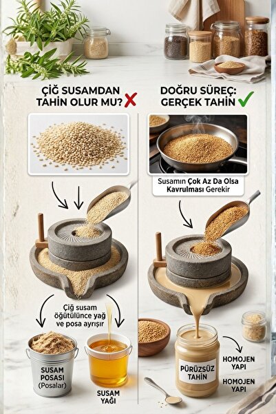 Bozkırlı Çavuşoğlu Tek Kavrulmuş Beyaz Tahin 800g