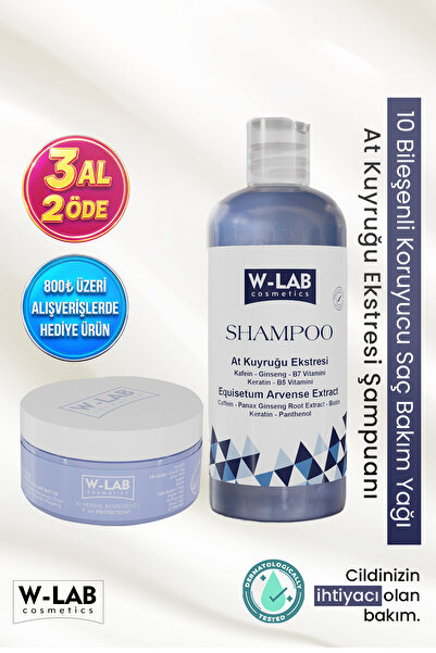 W-Lab Cosmetics Şampuan Ve Saç Bakım Maskesi Set