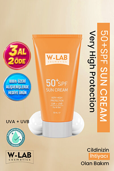 W-Lab Cosmetics Koruyucu 50+Spf  Güneş Kremi 50 ml