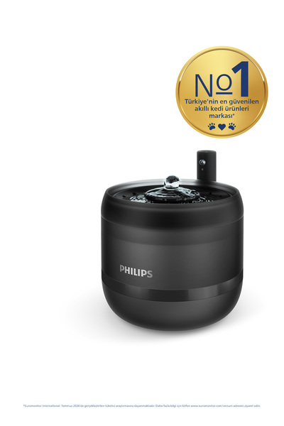 Philips Evcil Hayvan Serisi Su Pınarı, Çok Katmanlı Filtre, Bıyık Dostu, Hare...