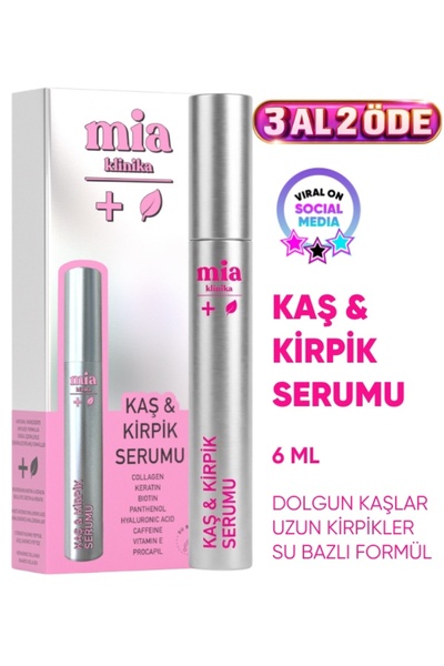 mia klinika Nourishing Eyebrow and Eyelash Serum with Water-Based Strengtheni...