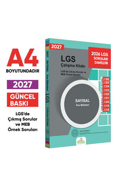 Karakutu Yayınları 2027 LGS 8.Sınıf Çıkmış ve MEB Örnek Soruları Fen Bilimler...