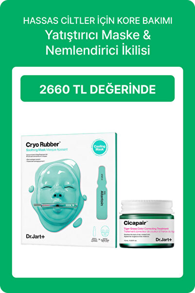 Dr.Jart+ Hassas Ciltler İçin Yatıştırıcı & Nemlendirici Bakım Seti | Cryo Rub...