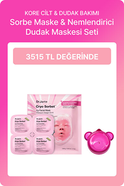 Dr.Jart+ Kore Cilt Ve Dudak Bakımı Seti | Cryo Sorbe Maske + Dudak Maskesi