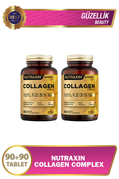 Nutraxin 2 Adet Collagen Complex Tip 1-2-3-5-10 Çift Hidrolize 3120 Mg 90 Ade...