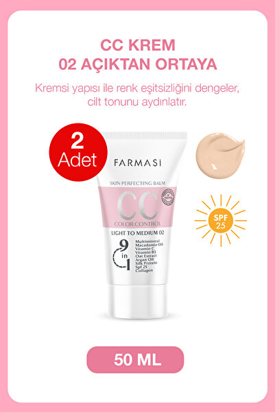 Farmasi Cc Krem 2 Adet 01 Light Açık Ton