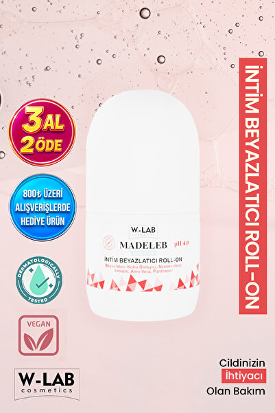 W-Lab Cosmetics Intim Whitening Roll on 50 ml Whitening Fragrance, Effective ...