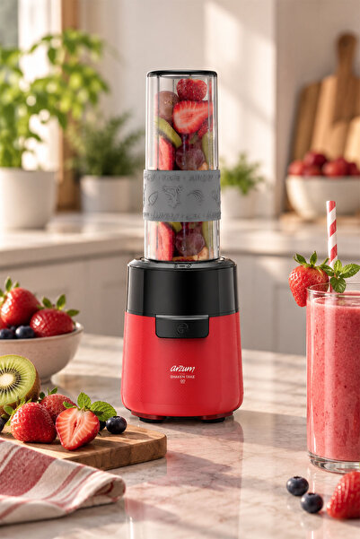 Arzum AR1211 Shake'n Take Go 550 W Kişisel Blender - Kırmızı