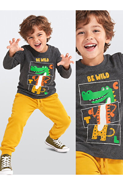 Denokids طقم بنطال رياضي تي شيرت للأولاد من Be Wild