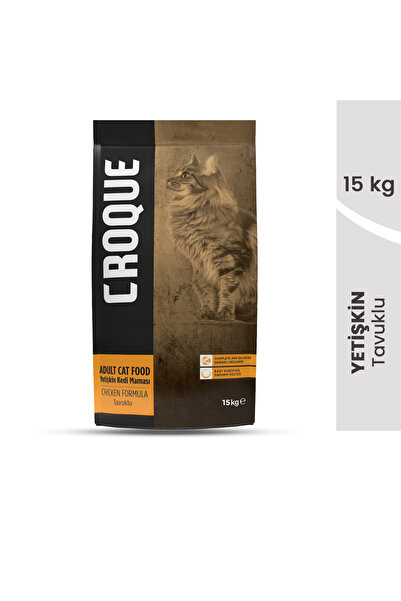 Croque Yetişkin Kuru Kedi Maması (Adult Cat) Tavuk Etli 15 KG