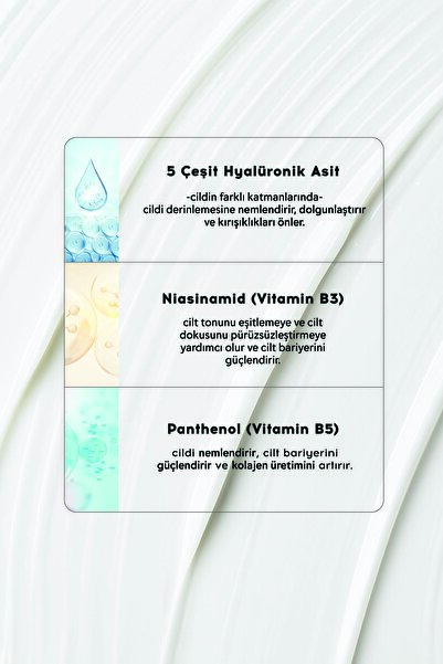 Cream Co. Su Bazlı Moisturizer Nemlendirici Aydınlatıcı Yüz Kremi | Hyaluronik Asit | 50 ML | Tüm Cilt Tipleri