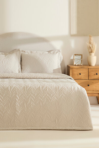 Karaca Home Hollie Double Bedspread Stone