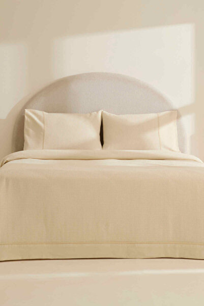 Karaca Home Elarıs Gofre Double Bedspread Set Ecru